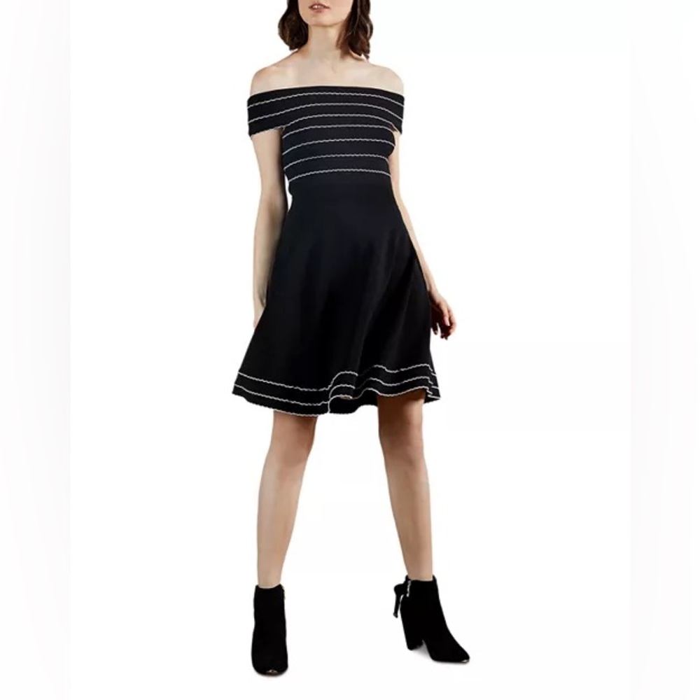 Ted Baker Off-the-Shoulder Skater Dress, Women's Size‎ 2